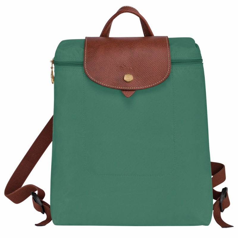 Green Longchamp Le Pliage Original M Men's Backpack